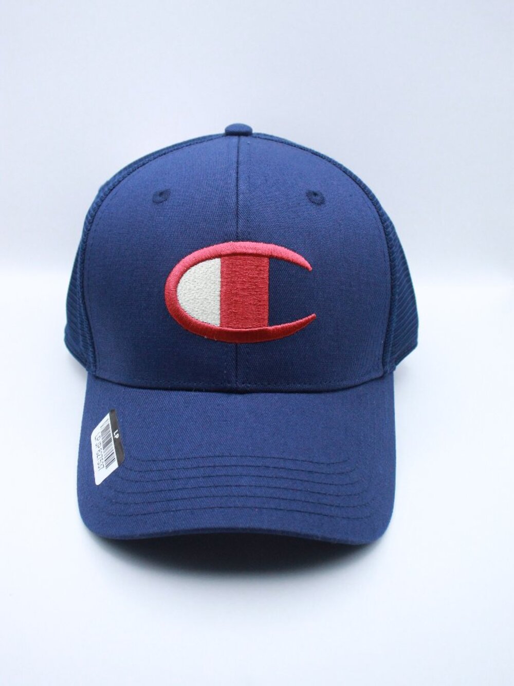 Men's Champion Logo Snapback Trucker Hat Dark Navy